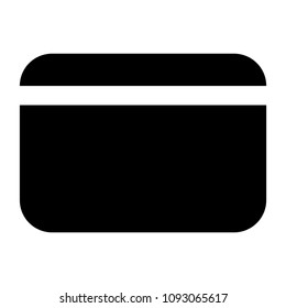 Credit card icon, isolated on white background