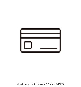 Credit card icon isolated on white background