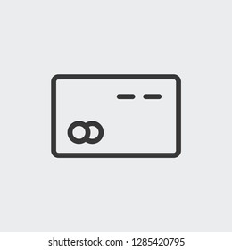 Credit card icon isolated on background. Payment symbol modern, simple, vector, icon for website design, mobile app, ui. Vector Illustration