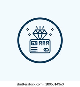 credit card icon isolated on white background from payment collection. credit card icon trendy and modern credit card symbol for logo, web, app