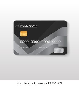 Credit Card Icon Isolated on white Illustration vector