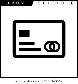 credit card icon isolated sign symbol vector illustration - vector