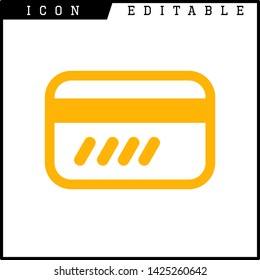 credit card icon isolated sign symbol vector illustration - vector