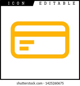 credit card icon isolated sign symbol vector illustration - vector