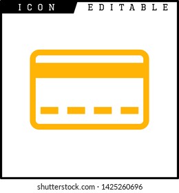 credit card icon isolated sign symbol vector illustration - vector