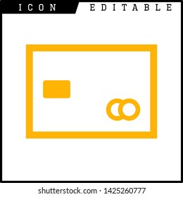 credit card icon isolated sign symbol vector illustration - vector