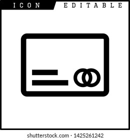 credit card icon isolated sign symbol vector illustration - vector