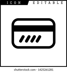 credit card icon isolated sign symbol vector illustration - vector
