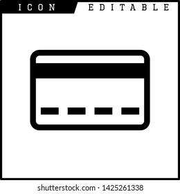credit card icon isolated sign symbol vector illustration - vector