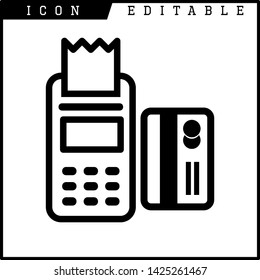 credit card icon isolated sign symbol vector illustration - vector