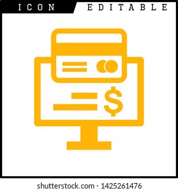 credit card icon isolated sign symbol vector illustration - vector