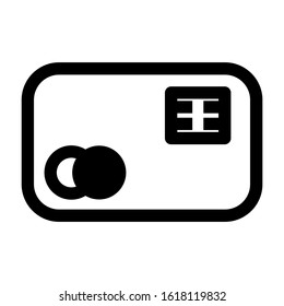 credit card icon isolated sign symbol vector illustration - high quality black style vector icons
