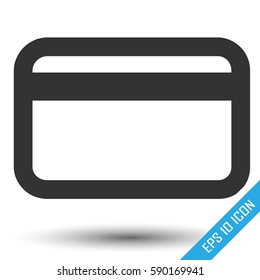 Credit card icon, logo.
