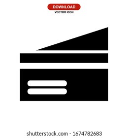Icono de tarjeta de crédito o logotipo símbolo de signo aislado Ilustración vectorial de alta calidad en negro Iconos vectoriales

