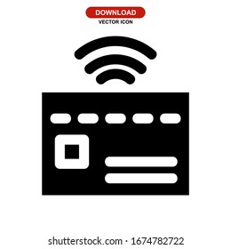 Icono de tarjeta de crédito o logotipo símbolo de signo aislado Ilustración vectorial de alta calidad en negro Iconos vectoriales
