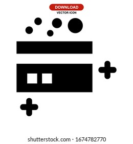 Kreditkartensymbol oder Logo einzeln auf Zeichen Vektorillustration Illustration - hochwertige Vektorsymbole in schwarzem Stil
