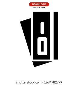 Icono de tarjeta de crédito o logotipo símbolo de signo aislado Ilustración vectorial de alta calidad en negro Iconos vectoriales
