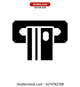 credit card icon or logo isolated sign symbol vector illustration - high quality black style vector icons
