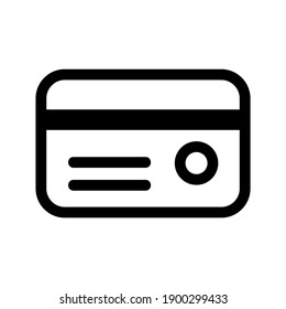 Credit Card icon or logo isolated sign symbol vector illustration - high quality black style vector icons
