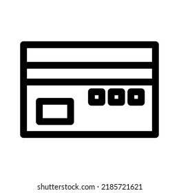 credit card icon or logo isolated sign symbol vector illustration - high quality black style vector icons
