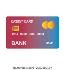 credit card icon logo vector design template