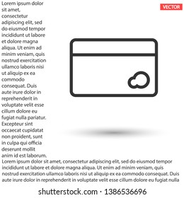 Credit card icon , lorem ipsum Flat design