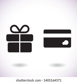 Credit card icon , lorem ipsum Flat design