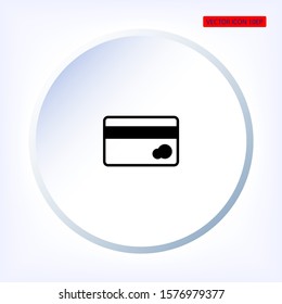 Credit card icon , lorem ipsum Flat design