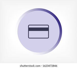 Credit card icon , lorem ipsum Flat design