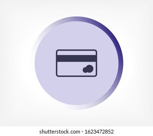 Credit card icon , lorem ipsum Flat design