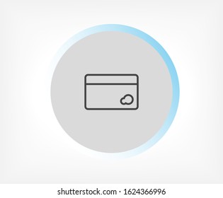 Credit card icon , lorem ipsum Flat design