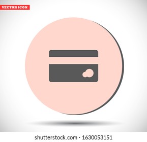 Credit card icon , lorem ipsum Flat design