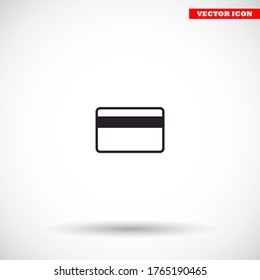 Icono de tarjeta de crédito, lorem ipsum Diseño plano