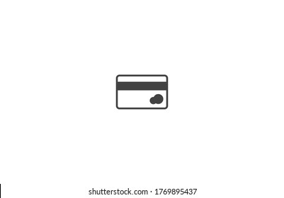 Icono de tarjeta de crédito, lorem ipsum Diseño plano