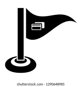 credit card icon and map pin. logo concept. Designed for your web site design, logo, app, UI