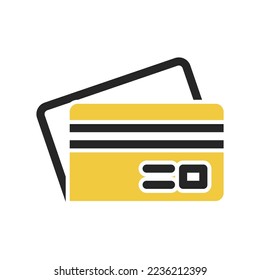 credit card icon on isolated background. financial icon set