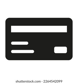 Credit card icon on white background.