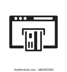 credit Card icon online payment symbol