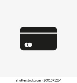 Credit card icon for online payments, internet shopping, e-commerce apps and websites UI design.