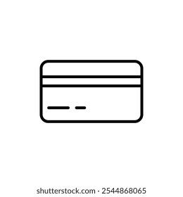 Credit card icon Outline vector for web ui