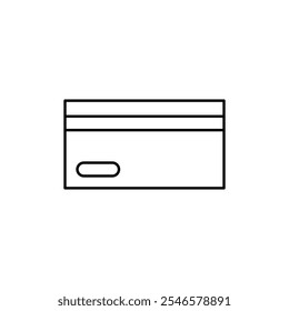 Credit card icon Outline vector for web ui