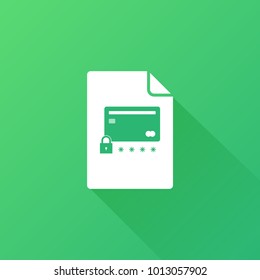 credit card icon with password