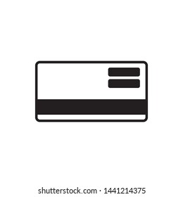 Credit card icon. Payment button