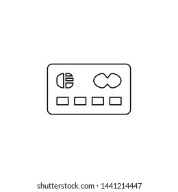 Credit card icon. Payment button