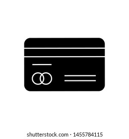Credit Card Icon. Payment Tool Illustration As A Simple Vector Sign & Trendy Symbol in Glyph Style for Design and Websites, Presentation or Mobile Apps.