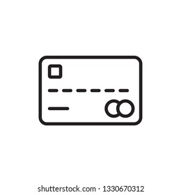 credit card icon. payment icon vector line style