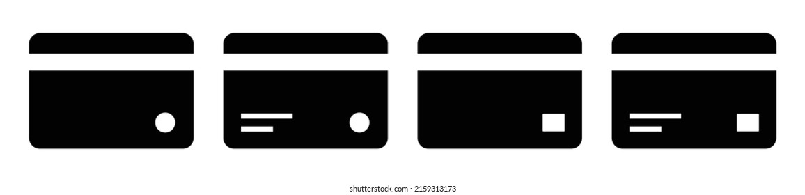 Icono de tarjeta de crédito. Icono de pago de tarjeta de crédito Ilustración del vector