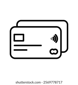 Credit card icon. Credit card payment icon vector
