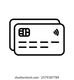 Credit card icon. Credit card payment icon vector