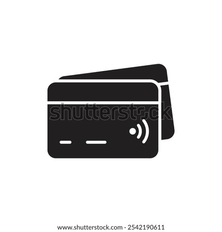 Credit Card Icon Representing Direct Payment Options, Financial Transactions, and Cashless Payments